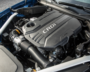 Kia Stinger blue details  (25)